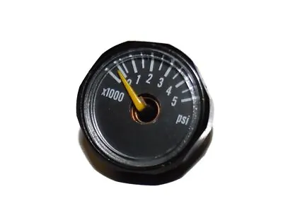 5000 PSI Gauge For Paintball Air Tank By Captain O-Ring (5k Gauge Black... • $13.29