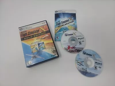 Microsoft Flight Simulator X Gold Edition PC Windows 2008 Acceleration Expansion • $18.95