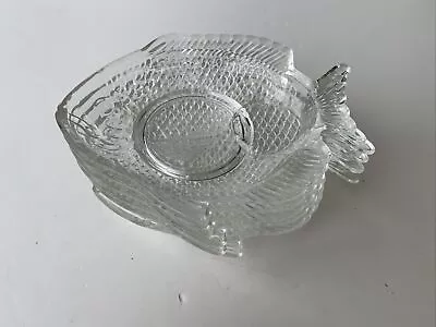 Vintage Fish Shaped Shrimp Cocktail Plates Set Of 6 • $8.10