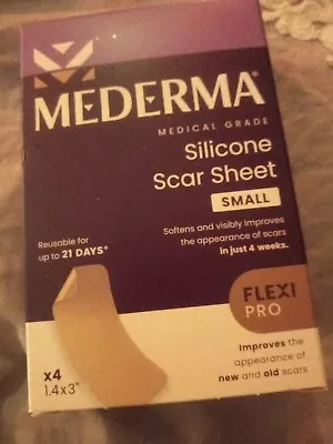 Mederma Daily Use Silicone Small Scar Sheet X4  #0258 • $9