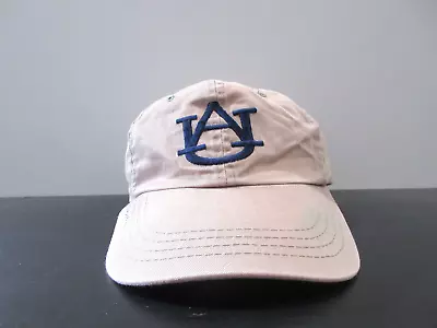 VINTAGE Auburn Tigers Hat Cap Snap Back Brown Blue College Football Mens 90s • $15.10