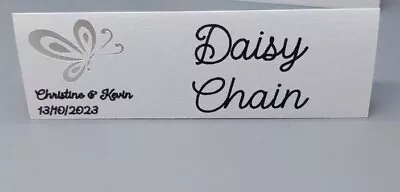 £7 • Buy Table Place Name Cards Weddings Birthday Anniversary Personalised  X 20