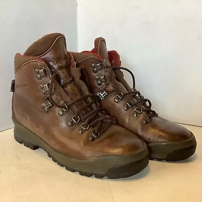 Vintage Women's Garmont Leather Hiking Boots Gore-tex Brown Vibram Size US 9 • $64.99