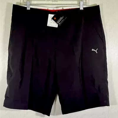 Puma 11” Golf Shorts Mens 38  Black Performance Tech DryCell Bermudas Shorts • $32