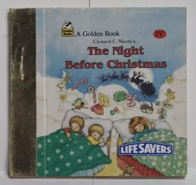 NIGHT BEFORE CHRISTMAS~ Vintage Mini Little Little Golden Book Life Savers Ed • $8.95
