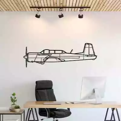 Wall Art Home Decor 3D Acrylic Metal Plane Aircraft USA Silhouette CJ6 • $87.99