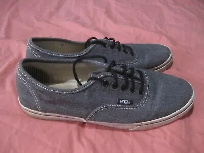 Vans Off The Wall Grey Casual Lace Up Shoes Size Mens US 7.5 Womens US 9 EUR 40 • $20