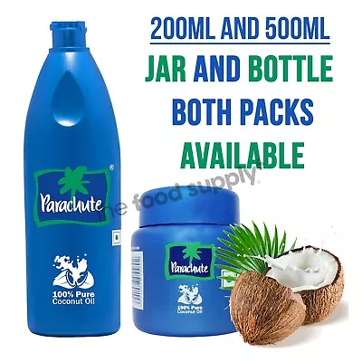 Parachute Coconut Oil | 100% Pure & Natural | Jar Or Bottle (200ml-600ml) • £6.49