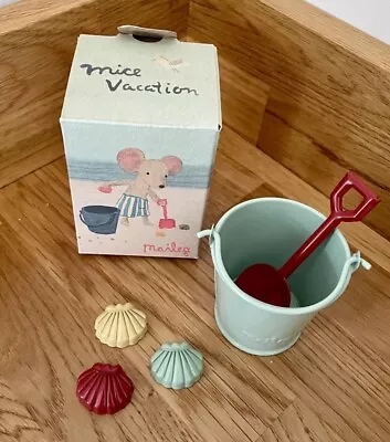 Maileg Mice Vacation Bucket Spade & Shells Set • £10