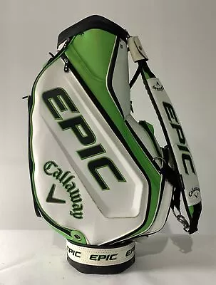 Callaway Epic Staff Bag White Green 6-Way Divide Single Strap Golf Bag 8  X 9  • $179.99