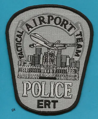 MINNEAPOLIS ST. PAUL MINNESOTA  AIRPORT ERT POLICE SHOULDER PATCH  (  (gray) • $7