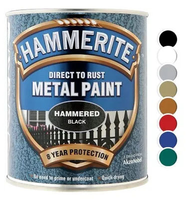£21.80 • Buy Hammerite - Hammered Direct To Rust Metal Paint - All Colours - All Sizes