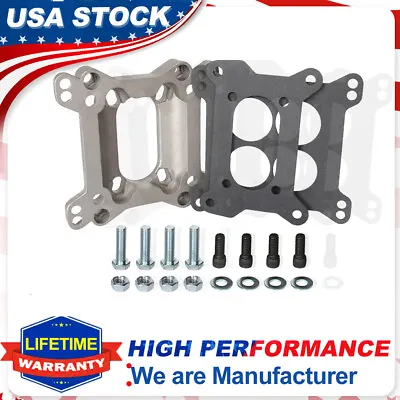 Adapters 2 Barrel To 4 Barrel Intake Manifold Carburetor Throttle Plate Two Four • $22.99