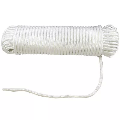 100' Ft X 5/16' Super Strong Braided Nylon Rope 190 Lb Working Load Heavy Duty • $17.95