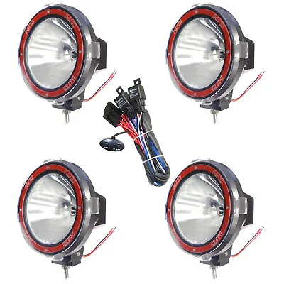 4pcs 7 Inches 4x4 Off Road 6000K 55W Xenon HID Fog Lamp Light SPOT + RELAY • $148.98