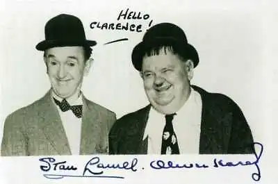 STAN LAUREL & OLIVER HARDY Signed Photograph - Comedy Film Actors - Preprint • £4.99