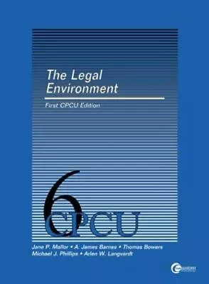 The Legal Environment Of Risk Management And Insurance Jane P Mallor Barnes B • $10.99