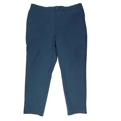 Banana Republic Men Slim Fit Blue Elastic Waist Chino Golf Pants 36x30 (36x27) • $19.99
