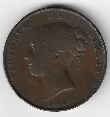Queen Victoria Young Head 1854 PT Coinage Penny 1d British Victorian Coin • £27