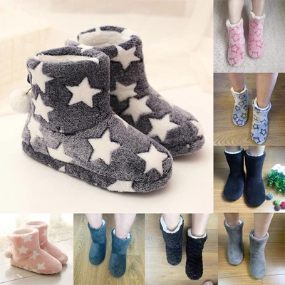 £8.99 • Buy Ladies Slippers Womens Boots Ankle Indoor Winter Warm Fur Booties Size