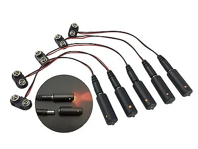 5 Pack Micro Effects Flame Orange LED Light 9V Props Scenery MEL-P01-9V-5P • $16.99