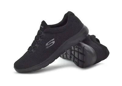 £42 • Buy Skechers Summits-Quick Lapse Womens Trainers Black 12985/BBK Memory Foam Comfort