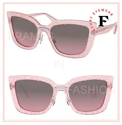 MIU MIU SPECIAL COLLECTION 03V Pink Glitter Silver Mirrored Sunglasses MU03VS • $223.20