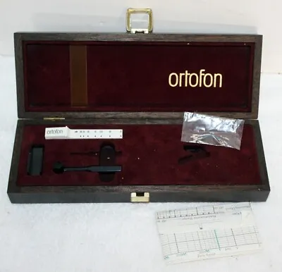 Vintage Ortofon Phono Cartridge Wood Display Box Case W/ Gauge ~ No Cartridge • $79.99