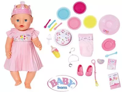 $128.95 • Buy Zapf Creation Baby Born Interactive Happy Birthday Playset Realistic Function