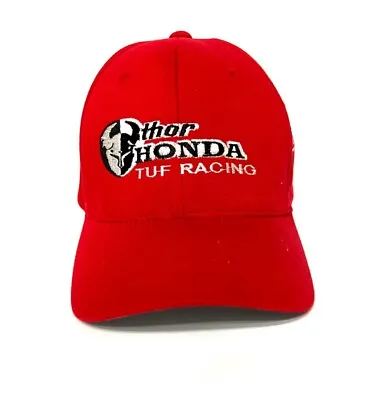Vintage Thor Honda Tuf Pro Circuit Racing Cap/Hat FlexFit Red • $35