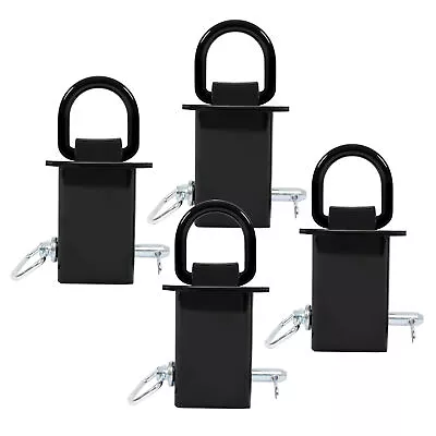 4pk  Heavy-Duty 12000 Lbs Removable D-Ring Stake Pocket For Flatbed/Trailers • $45