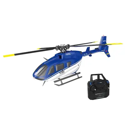 EC-135 100 Size 4CH 6-Axis Gyro Stabilized Scale RC Helicopter RTF C187 • $84.99