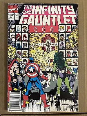 The Infinity Gauntlet #2 | GD Cond. | Newsstand | Marvel Aug 1991 | Cover Loose • $2.49