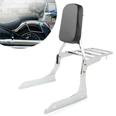 $100.09 • Buy Sissy Bar Backrest Rear Luggage Rack For Yamaha Stryker 1300 XVS1300 2011-17 USA