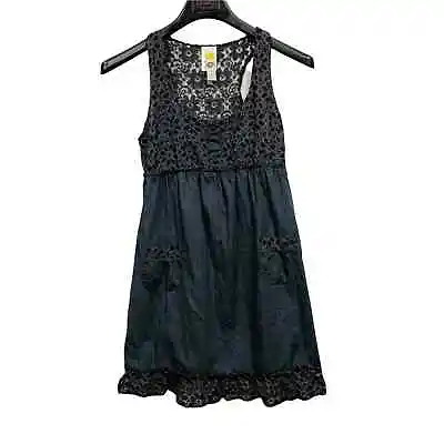 Mimi Chica Womens Mini Dress Size Small Black Sleeveless Fit & Flare Scoop Neck • $15.15