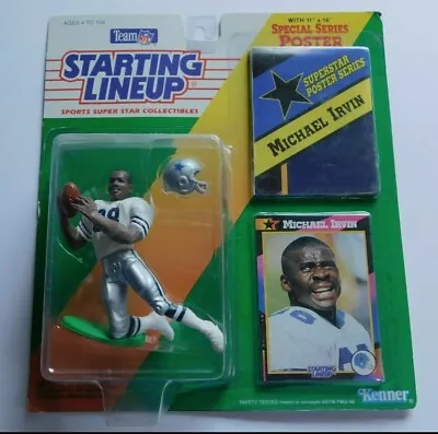 Michael Irvin DALLAS COWBOYS 1992 Starting Lineup NFL Football Figure HOF • $19.94