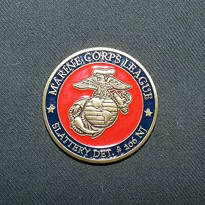 USMC Original Marine Corps League Slattery NJ Det #206 Challenge Coin • $9.95