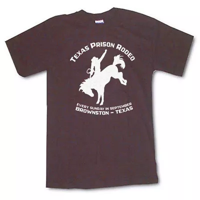 New TEXAS PRISON RODEO Pro Vintage Gear Cowboy T-Shirt SS Houston PBR Black  • $24.95