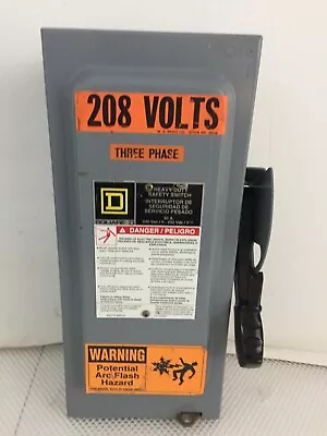 Square D H321n 30 Amp 240 Volt 3 Phase Fused Disconnect..d-1421 • $50