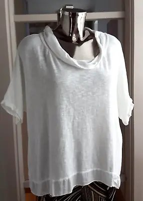 NWT N&Willow Cap Sleeve White Cowl Neck Relaxed Sweater UKSize S/M RRP £38.99 • £32.50