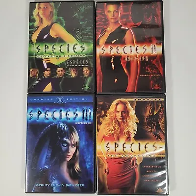 Species 1-4 DVD 5-Disc Set Region 1 Natasha Hensbridge Sci-Fi Horror • $10.89