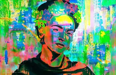 Frida Kahlo - Psychedelic Mini Poster 17.5  X 11.5  Laminated • $16.49