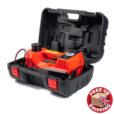 12V 5 Ton Car Electric Hydraulic Floor-Jack With Impact Wrench Workshop Garage • £87.99