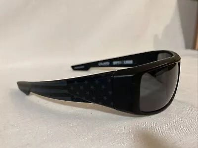 Spy Optic LOGAN SOSI Matte Black US FLAG Sunglasses HDPlus Happy LIMITEDRUN Used • $150