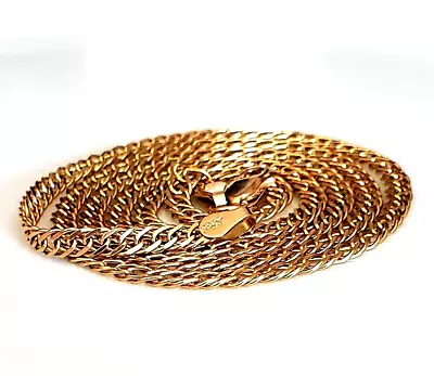 Vintage Original Full Weight Italian Solid Yellow Gold Chain 14k 20in • $750