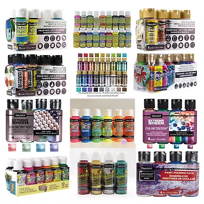 £13 • Buy DecoArt Acrylic Paint Valuepacks - Crafters - Americana - Dazzling - Outdoor