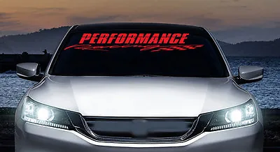 Performance Racing  JDM Windshield Banner Vinyl Decal Sticker Car Trucks • $37.67