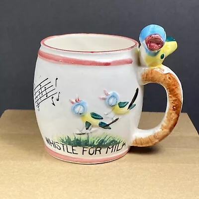 Vintage Whistle For Milk Ceramic Mug Cup~ Japan • $19.99