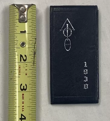 1930 Antique Folding Leather Fraternal Messianic Christian Masonic? Card Holder • $59.99