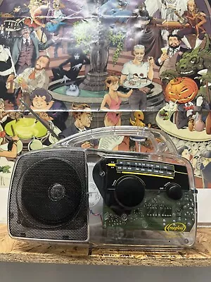 $35 • Buy Freeplay Clear Case Self Powered Radio Hand Crank Solar Powered Tested Working